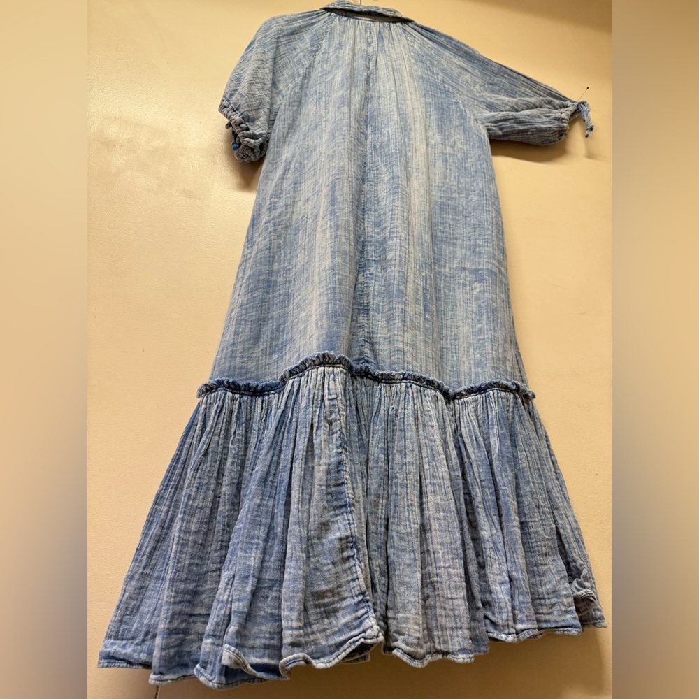 Free People Maya Midi Shirtdress size S - Picture 9 of 16